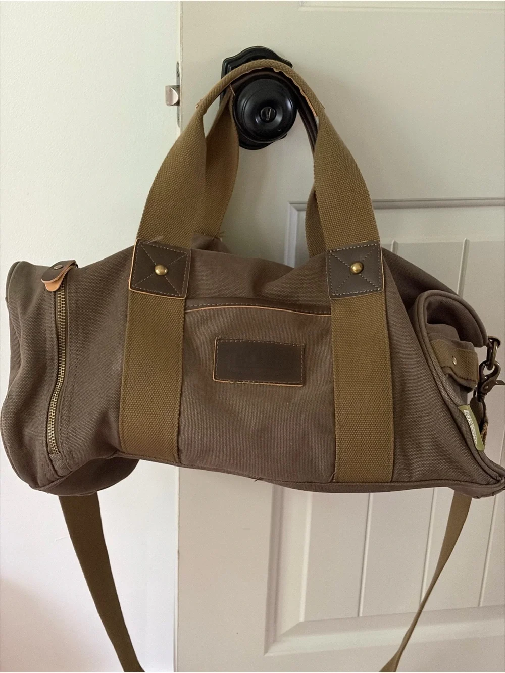 Lake & Trail Heavy Duty Canvas Duffel Bag - Olive Drab Green Weekender